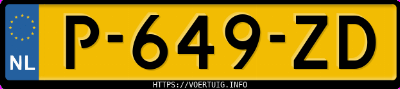 Kenteken afbeelding van P649ZD, grijze &Scaron;koda Octavia 1.5 Etsi