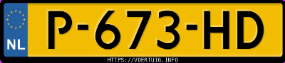 Kenteken afbeelding van P673HD, grijze &Scaron;koda Enyaq 60 Iv