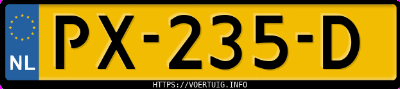 Kenteken afbeelding van PX235D, grijze Škoda Kodiaq Active 1.4 Tsi