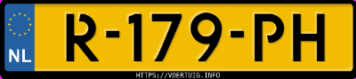 Kenteken afbeelding van R179PH, grijze &Scaron;koda Citigo 1.0 Mpi 55kw