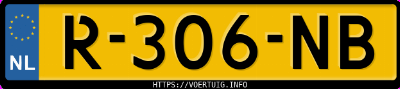 Kenteken afbeelding van R306NB, grijze &Scaron;koda Enyaq 80 Iv