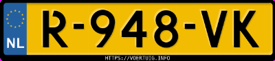 Kenteken afbeelding van R948VK, grijze Škoda Enyaq 80 Iv