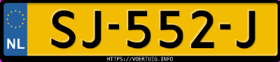 Kenteken afbeelding van SJ552J, zwarte Škoda Octavia Combi Style 1.0 Tsi Active