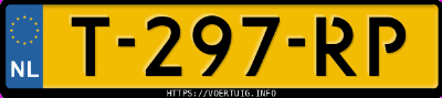 Kenteken afbeelding van T297RP, witte &Scaron;koda Superb Combi Sportline 1.8 Tsi Dsg Ambition