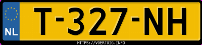 Kenteken afbeelding van T327NH, grijze Škoda Octavia