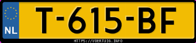Kenteken afbeelding van T615BF, zwarte &Scaron;koda Enyaq 80 Iv
