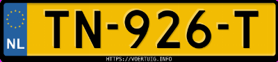Kenteken afbeelding van TN926T, grijze Škoda Fabia