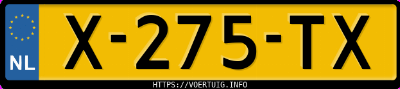 Kenteken afbeelding van X275TX, witte Škoda Octavia Combi Style 1.0 Tsi Active