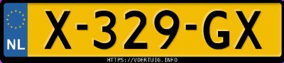 Kenteken afbeelding van X329GX, grijze &Scaron;koda Octavia C 1.0tsi