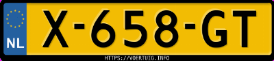 Kenteken afbeelding van X658GT, witte &Scaron;koda Kamiq 1.0 Tsi