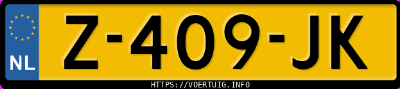 Kenteken afbeelding van Z409JK, grijze &Scaron;koda Octavia
