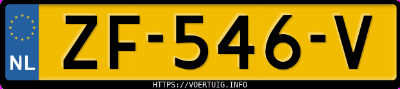 Kenteken afbeelding van ZF546V, zwarte Škoda Scala 1.5 Tsi