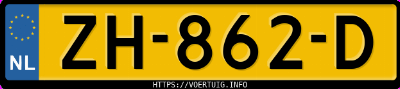 Kenteken afbeelding van ZH862D, witte &Scaron;koda Fabia Combi Monte Carlo 1.2 Tsi Simply