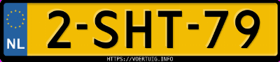 Kenteken afbeelding van 2SHT79, zwarte Smart Brabus Electric Drive