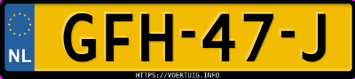 Kenteken afbeelding van GFH47J, grijze Smart 1 #1