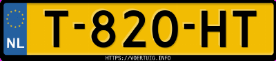 Kenteken afbeelding van T820HT, zwarte Smart 1 #1