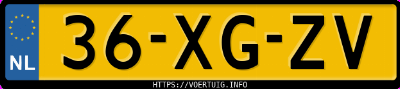 Kenteken afbeelding van 36XGZV, zwarte Subaru Legacy 2.0 Awd