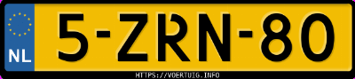 Kenteken afbeelding van 5ZRN80, zwarte Subaru Forester 2.0i Awd