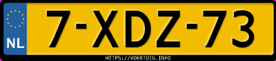 Kenteken afbeelding van 7XDZ73, blauwe Subaru Brz 2.0r