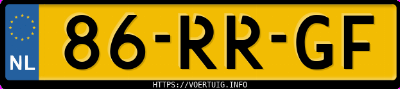 Kenteken afbeelding van 86RRGF, grijze Subaru Forester 2.0 4wd