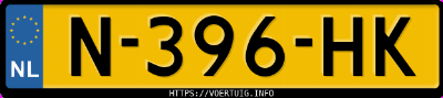 Kenteken afbeelding van N396HK, grijze Subaru Xv Xv2.0i Awd
