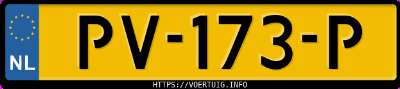 Kenteken afbeelding van PV173P, bruine Subaru Forester 2.0i Awd