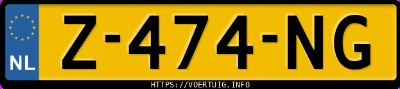 Kenteken afbeelding van Z474NG, grijze Subaru Forester