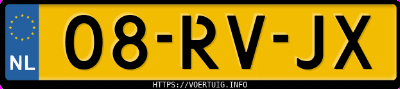 Kenteken afbeelding van 08RVJX, grijze Suzuki Wagon R