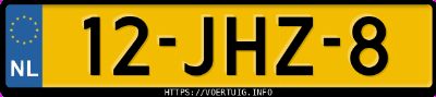 Kenteken afbeelding van 12JHZ8,  Suzuki Alto 1.0