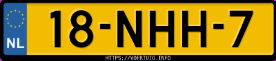 Kenteken afbeelding van 18NHH7, blauwe Suzuki Wagon R R+ 1.3