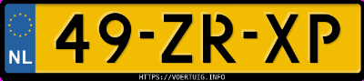 Kenteken afbeelding van 49ZRXP, rode Suzuki Swift 1.3