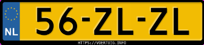 Kenteken afbeelding van 56ZLZL, rode Suzuki Swift