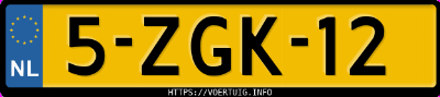 Kenteken afbeelding van 5ZGK12, zwarte Suzuki Alto 1.0