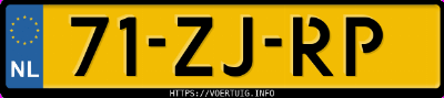 Kenteken afbeelding van 71ZJRP, oranje Suzuki Swift 1.3
