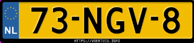 Kenteken afbeelding van 73NGV8, witte Suzuki Swift 1.2