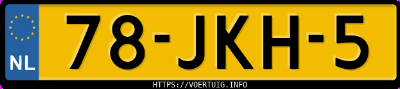 Kenteken afbeelding van 78JKH5, grijze Suzuki SX4 1.6