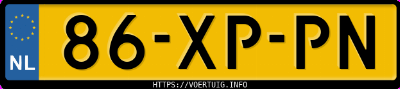Kenteken afbeelding van 86XPPN, groene Suzuki Wagon-R