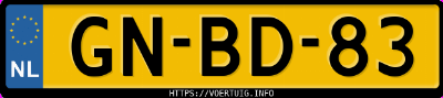 Kenteken afbeelding van GNBD83, rode Suzuki Swift Cabrio U9