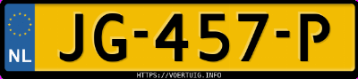 Kenteken afbeelding van JG457P, grijze Suzuki Swift 1.3