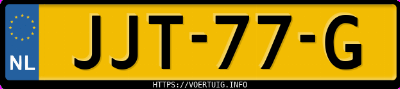 Kenteken afbeelding van JJT77G, grijze Suzuki Swift 1.2