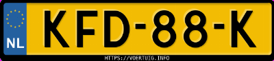 Kenteken afbeelding van KFD88K, rode Suzuki Swift 1.2