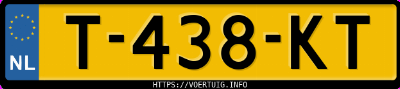 Kenteken afbeelding van T438KT, grijze Suzuki SX4