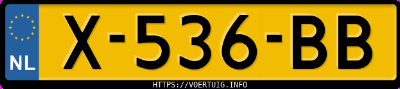 Kenteken afbeelding van X536BB, witte Suzuki Vitara