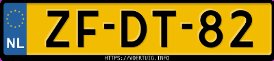 Kenteken afbeelding van ZFDT82, groene Suzuki Wagon R