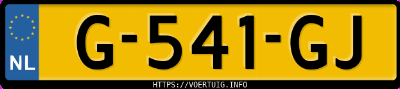 Kenteken afbeelding van G541GJ, witte Tesla Model 3 Long Range Dual Motor