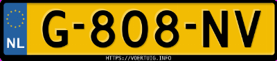 Kenteken afbeelding van G808NV, zwarte Tesla Model 3 Long Range Dual Motor