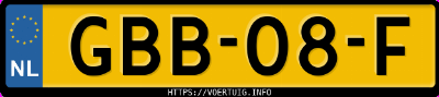 Kenteken afbeelding van GBB08F, zwarte Tesla Model Y Standard Range Rwd