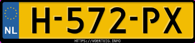 Kenteken afbeelding van H572PX, witte Tesla Model 3 Long Range Dual Motor