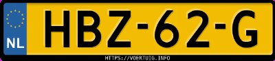 Kenteken afbeelding van HBZ62G, witte Tesla Model Y Long Range