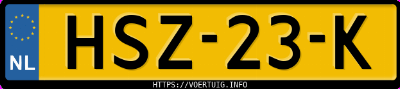 Kenteken afbeelding van HSZ23K, zwarte Tesla Model Y Long Range Dual Motor Launch Edition